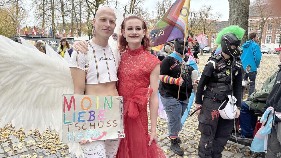 Jonas aus Bremen (links) und Eli aus Moormerland waren in Norden dabei. Foto: Rebecca Kresse