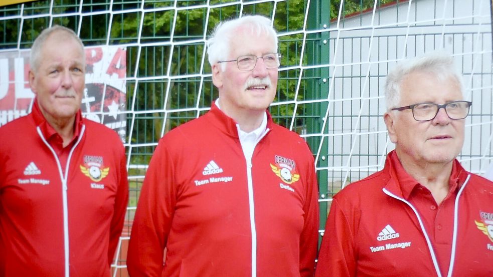 Das neue WM-Orgateam (Ü70/Ü75) mit Klaus Panzer (von links), Detlev Schoone und Franz Krieger hat erste Kontakte mit den Verantwortlichen in Australien aufgenommen. Dort findet 2026 das nächste World-Cup-Turnier statt. Foto: privat