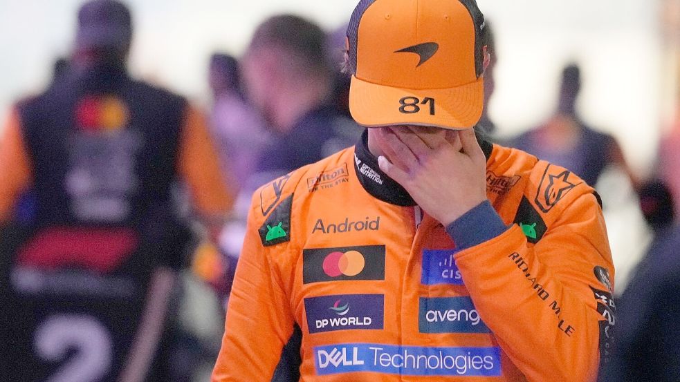 Sprachlos: Polesetter Oscar Piastri. Foto: Darko Bandic/AP/dpa