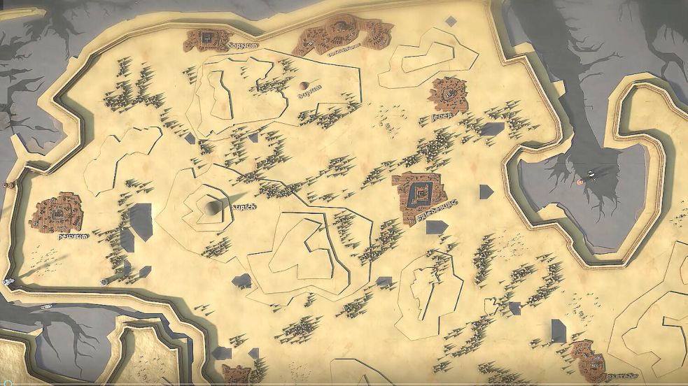 Diese Ostfriesland-Karte soll an das Intro der Serie „Game oft Thrones“ erinnern und wurde für die Kampagne erstellt. Foto: Ostfriesland Tourismus GmbH