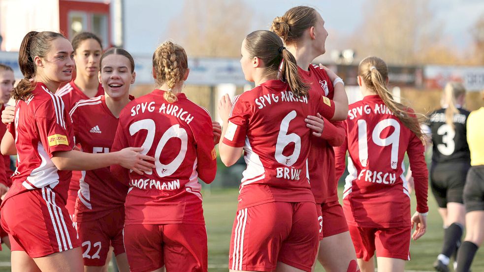 Mit einem 3:1-Sieg gegen Buntentor gehe die Auricherinnen nun in die Winterpause.Foto: Helmut Vortanz