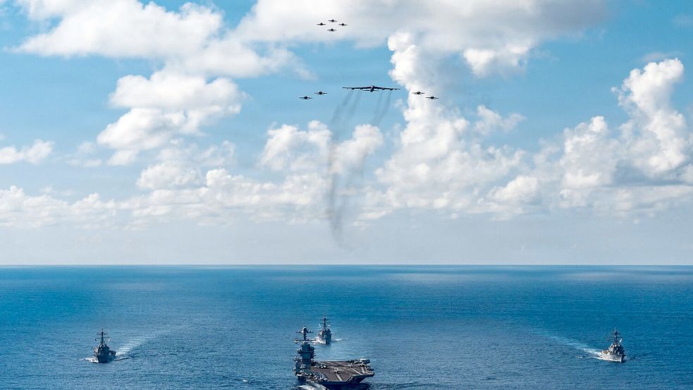 Der Flugzeugträger „USS Gerald R. Ford“ kreuzt in der Karibik. Foto: Petty Officer 3rd Class Gladjimi