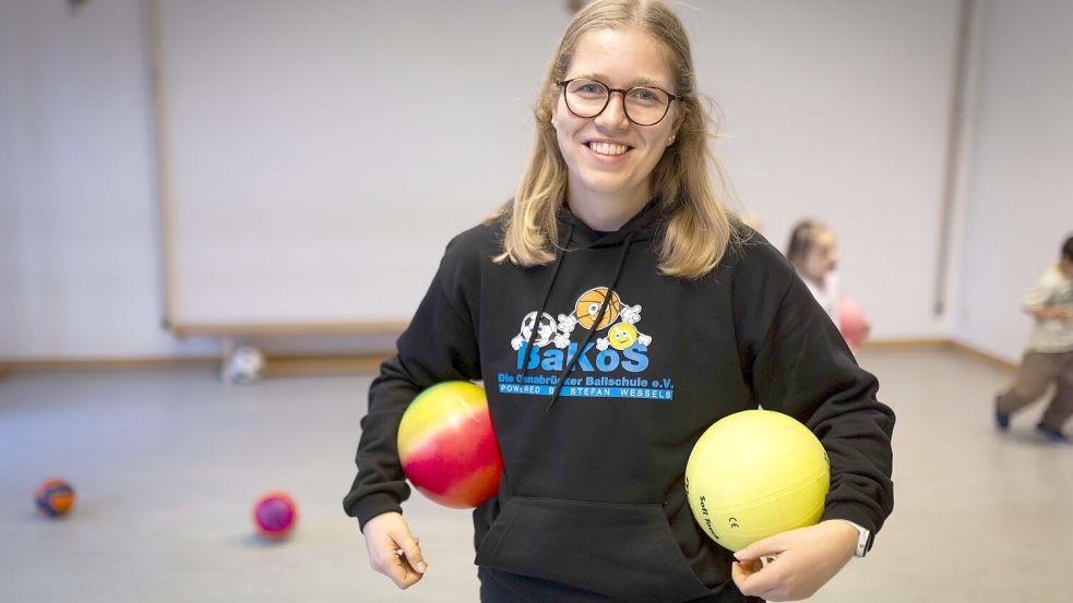 Hat sichtlich Spaß an ihrer Arbeit mit Kindern: BaKoS-Trainerin Alena Lömker. Foto: Swaantje Hehmann
