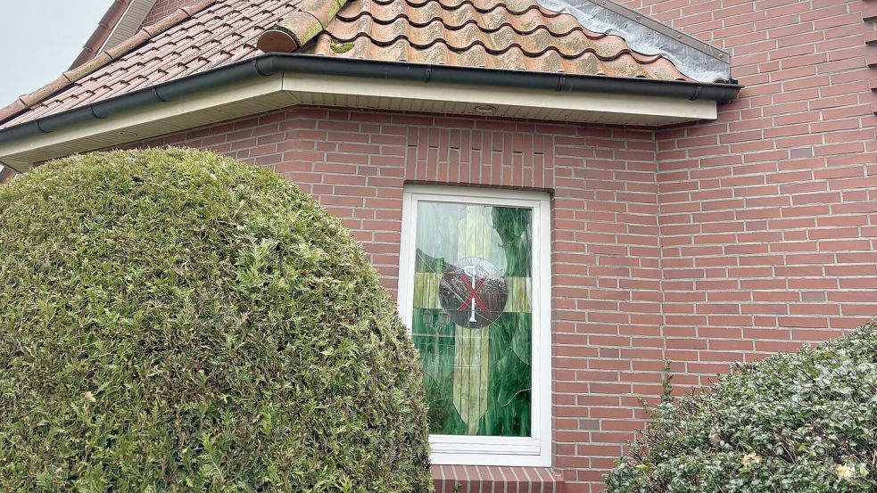 Detailaufnahme von der Leichenhalle in Ihlowerfehn. Foto: Christin Wetzel