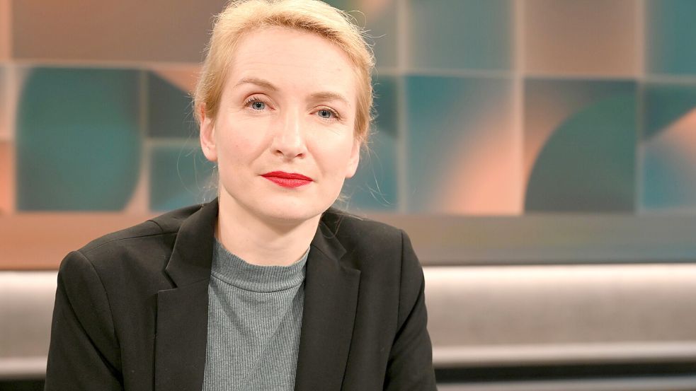 Linkenchefin Ines Schwerdtner hat eine klare Meinung zu Bundeskanzler Friedrich Merz. Foto: Imago/Horst Galuschka