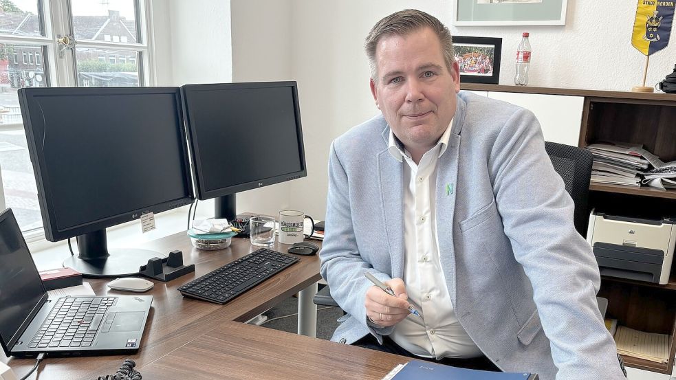 Bürgermeister Florian Eiben hat sich mit einem Schreiben direkt an Ministerpräsident Olaf Lies gewendet. Foto: Rebecca Kresse