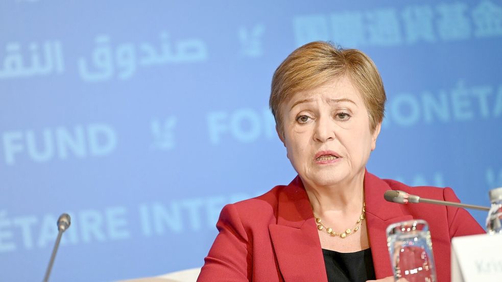 IWF-Chefin Georgiewa forderte die Menschen in China zu mehr Konsum auf. Foto: Johannes Neudecker/dpa