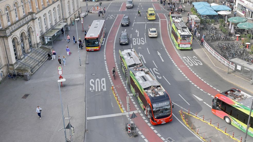 Der Neumarkt soll bis Ende 2029 ganz anders aussehen. Die Stadtverwaltung hat den Zeitplan für die Bauarbeiten vorgelegt. Foto: Jörn Martens