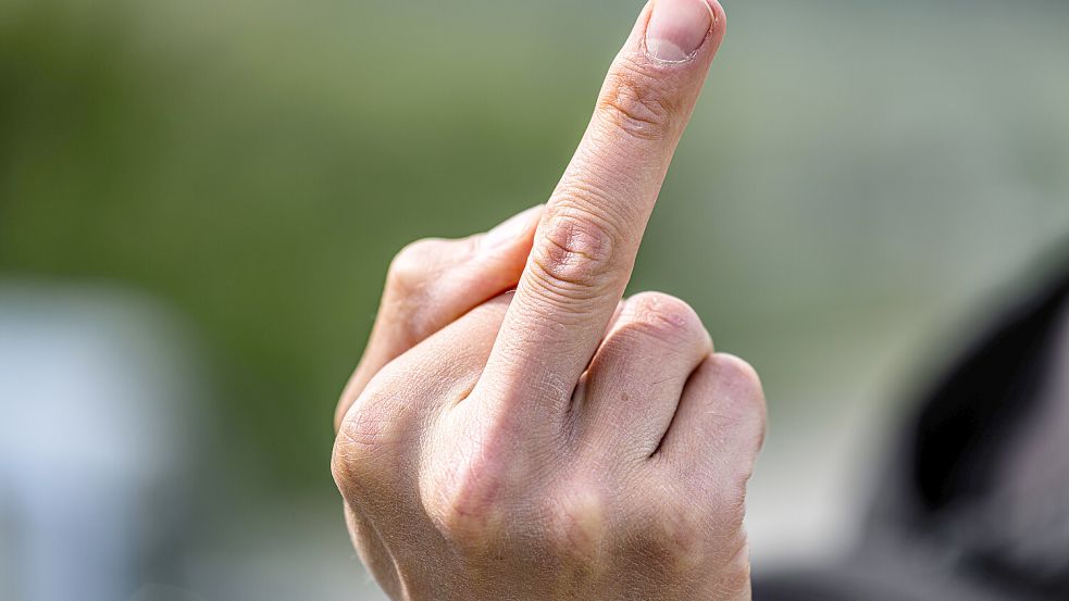 Der Mittelfinger: Ein Zeichen für schnellen und ausdrucksstarken Protest. Foto: IMAGO/dieBildmanufaktur