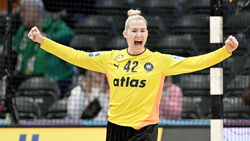 Katharina Filter wuchs in der ersten Halbzeit über sich hinaus. Foto: Federico Gambarini