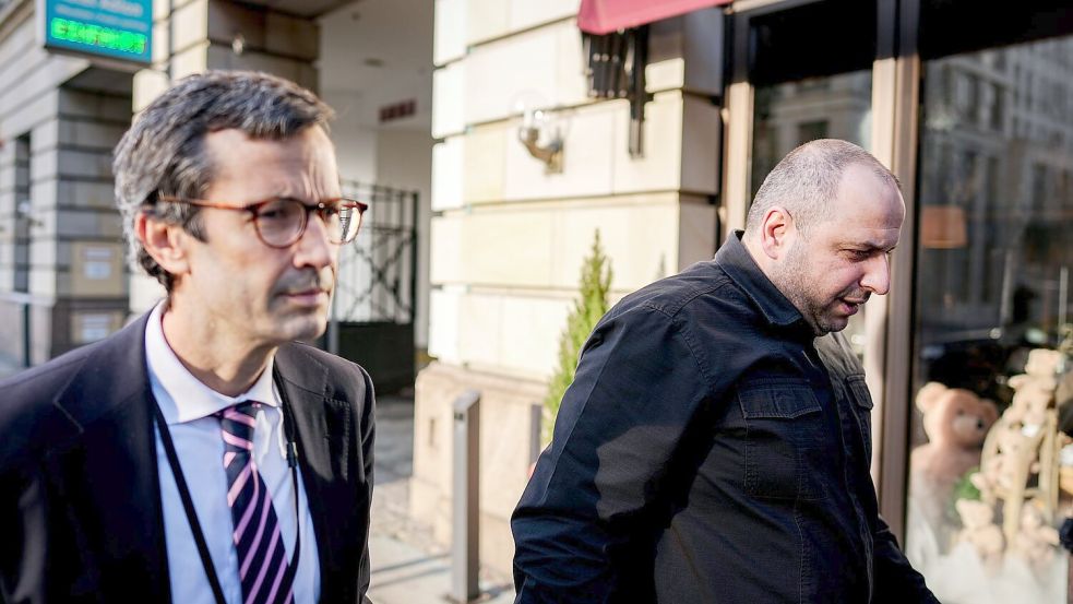 Zu den Gesprächen in Berlin reiste der ehemalige ukrainische Verteidigungsminister Rustem Umjerow an. Foto: Kay Nietfeld/dpa