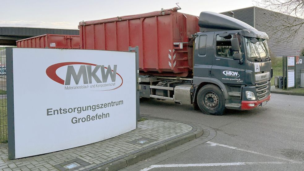 Das Entsorgungszentrum der MKW und Sitz der Kreis-Abfallwirtschaft in Großefehn. Foto: Aiko Recke