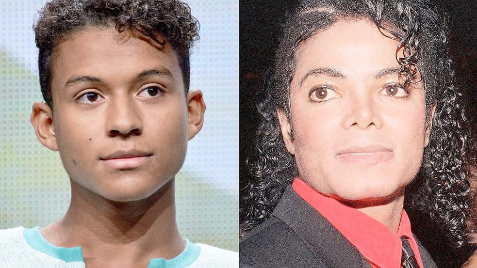 Jaafar Jackson (l), Neffe des 2009 gestorbenen „King of Pop“ Michael Jackson. Foto: -/AP/dpa