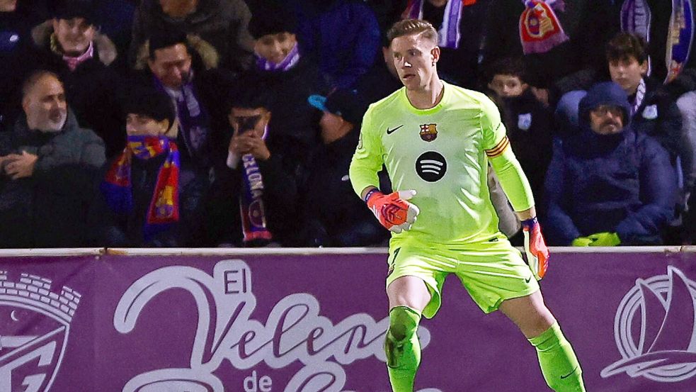 Ter Stegen konnte sich spät auszeichnen. Foto: Rudy Garcia/AP/dpa
