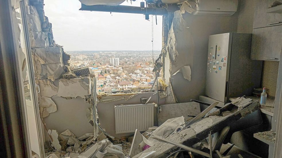 Rostow am Don wurde im Krieg schon etliche Male von ukrainischen Drohnen attackiert. (Archivbild) Foto: Uncredited/AP/dpa