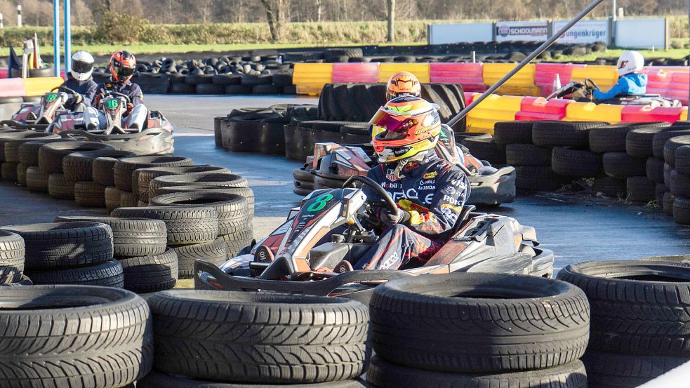 Die Kartfahrer lieferten sich spannende und faire Zweikämpfe. Foto: privat