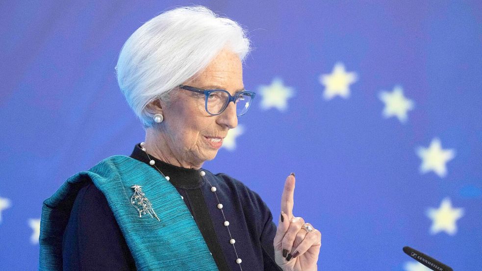 Hält die Notenbank seit Monaten auf unverändertem Kurs: EZB-Präsidentin Christine Lagarde. Foto: Boris Roessler