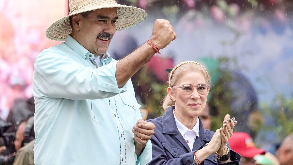 Erhöhter US-Druck auf die Familie von Maduro und Ehefrau Cilia Flores. (Archivbild) Foto: Jesus Vargas