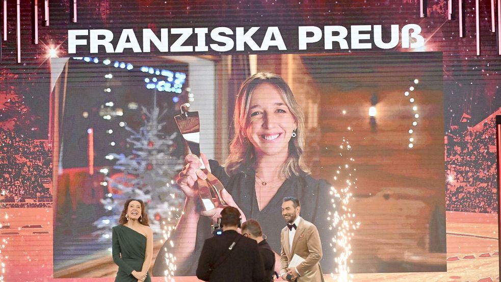 Konnte die Ehrung nur aus der Ferne entgegennehmen: Franziska Preuß. Foto: Uli Deck