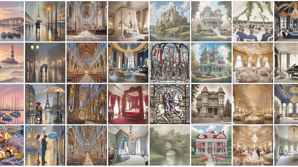 Die KI generierte im Experiment früher oder später ähnliche Motive. Foto: -/Hintze et al./Patterns/dpa