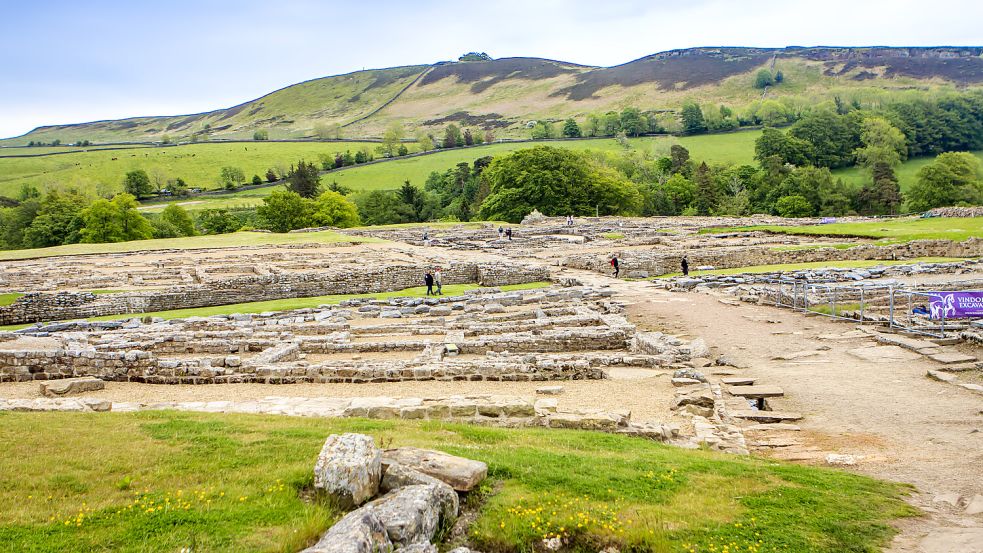 Die Abwasserkanäle im Kastell Vindolanda in Hexham in Großbritannien wurden im Rahmen einer Studie untersucht. Foto: IMAGO/Dreamstime