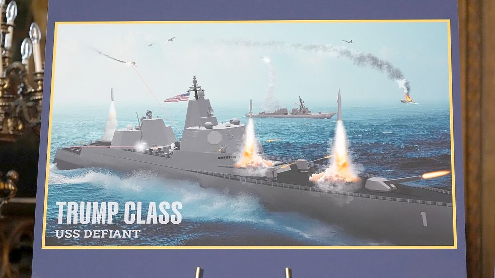 Trump kündigt den Bau von neuen Schlachtschiffen an. Foto: Alex Brandon/AP