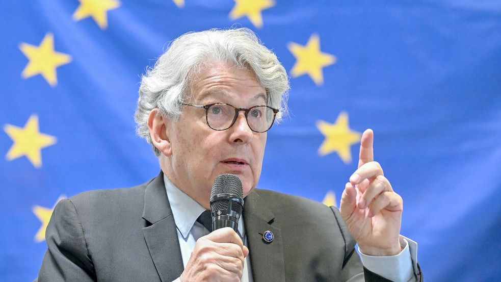 Auch der frühere französische EU-Kommissar Thierry Breton, der als einer der Architekten des Digital Services Act gilt, ist von den US-Einreiseverboten betroffen. Foto: Patrick Pleul