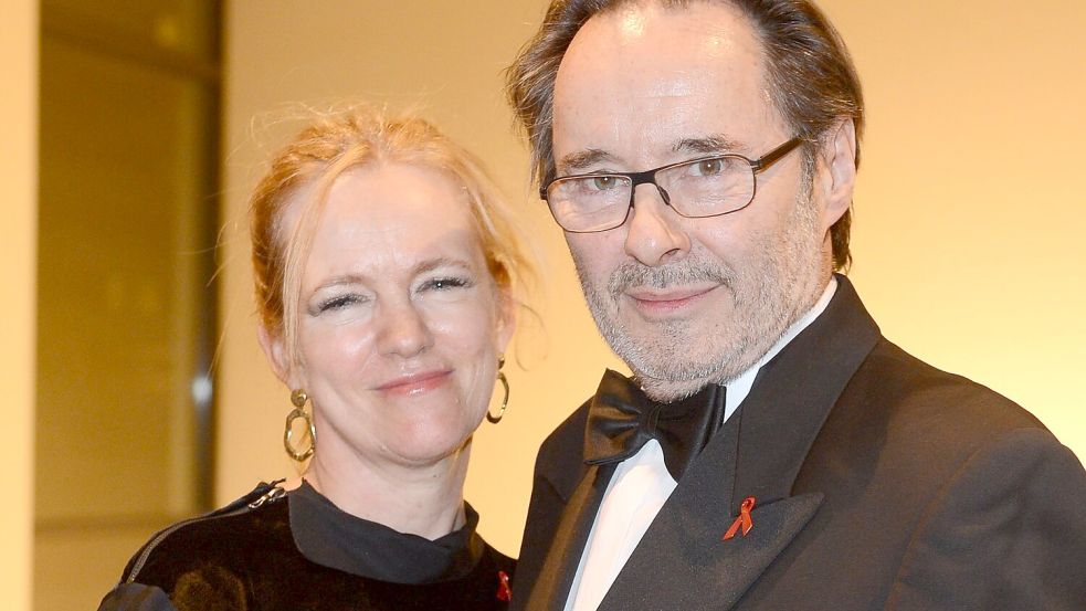 Uwe Kockisch und seine Frau Christine Gautier - hier auf einem Bild aus dem Jahr 2013. Foto: Britta Pedersen