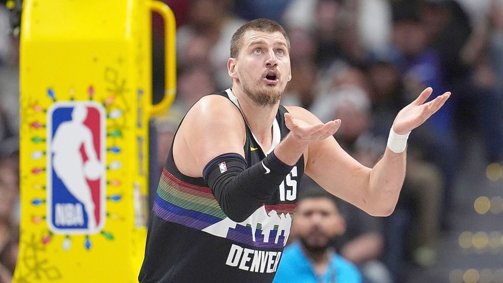 Nikola Jokic spielte ausgezeichnet. Foto: David Zalubowski/AP/dpa