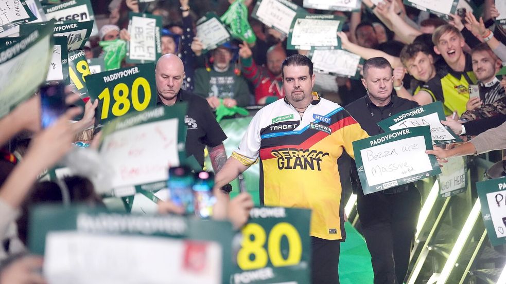 Gabriel Clemens bei seinem Einlauf. Foto: John Walton