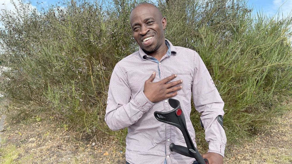 Seny Cherif befürchtet, bei einer Abschiebung in sein Heimatland Guinea weder Arbeit noch die richtige medizinische Versorgung zu erhalten. Ein Ausbildungsvertrag in Deutschland würde helfen. Foto: Mieke Matthes