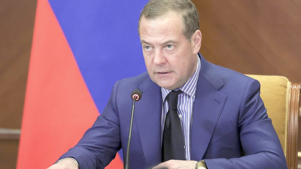 Medwedew möchte die Leiche Selenskyjs in einem Museum ausstellen lassen, das in der Zarenzeit Menschen mit Missbildungen demütigten und als Exponate zeigte. Foto: dpa/Ekaterina Shtukina