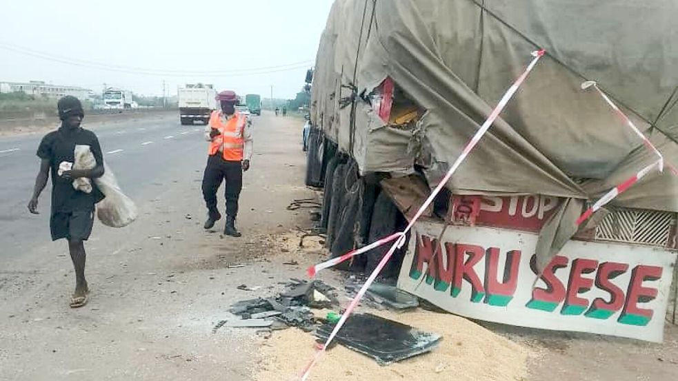 Ein Lkw spielte bei dem Unfall eine Rolle. Foto: Uncredited/Federal Road Safety C
