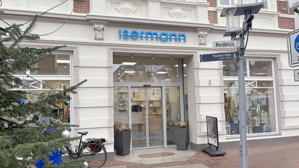 Das Schaufenster von Isermann in der Norderstraße. Foto: Eva van Loh