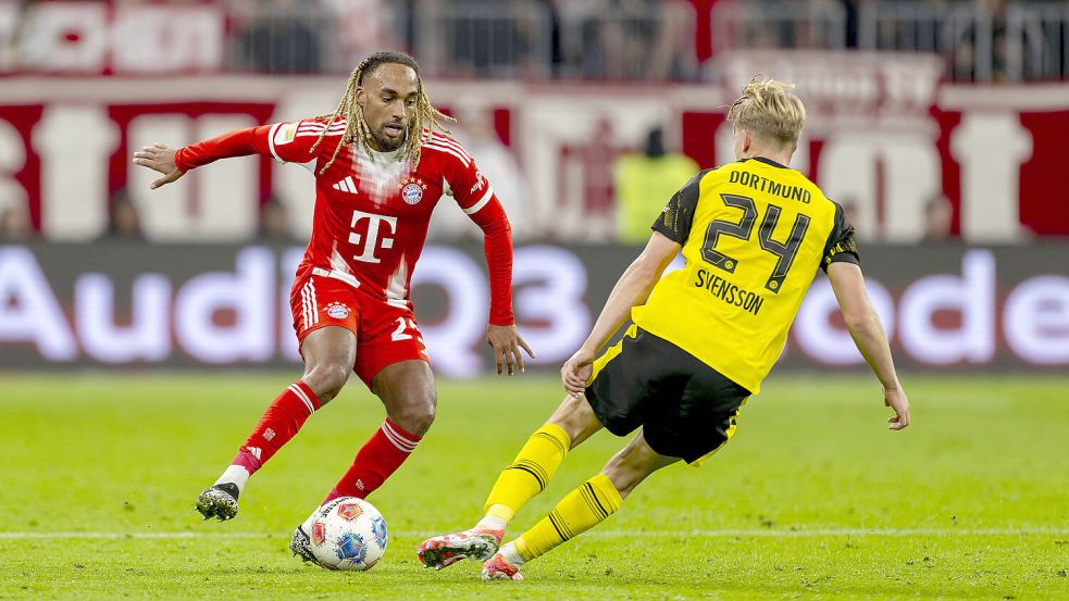 Für den Bayern-Reservisten Sacha Boey (l.) könnte das Wintertransferfenster interessant werden. Foto: imago/MIS