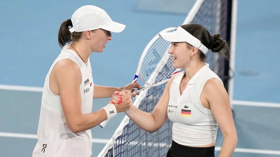 Trotz starker Leistung musste sich Eva Lys gegen Iga Swiatek geschlagen geben. Foto: Rick Rycroft/AP/dpa