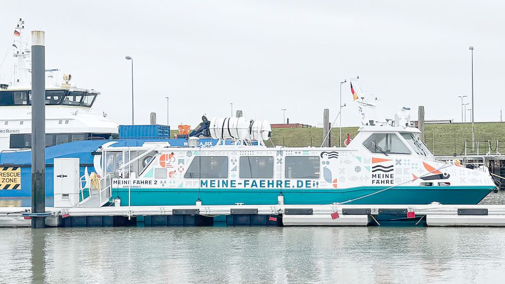 Seit Montag pendelt die Meine Fähre 2 zwischen Norddeich und Norderney. Foto: Reederei Meine Fähre