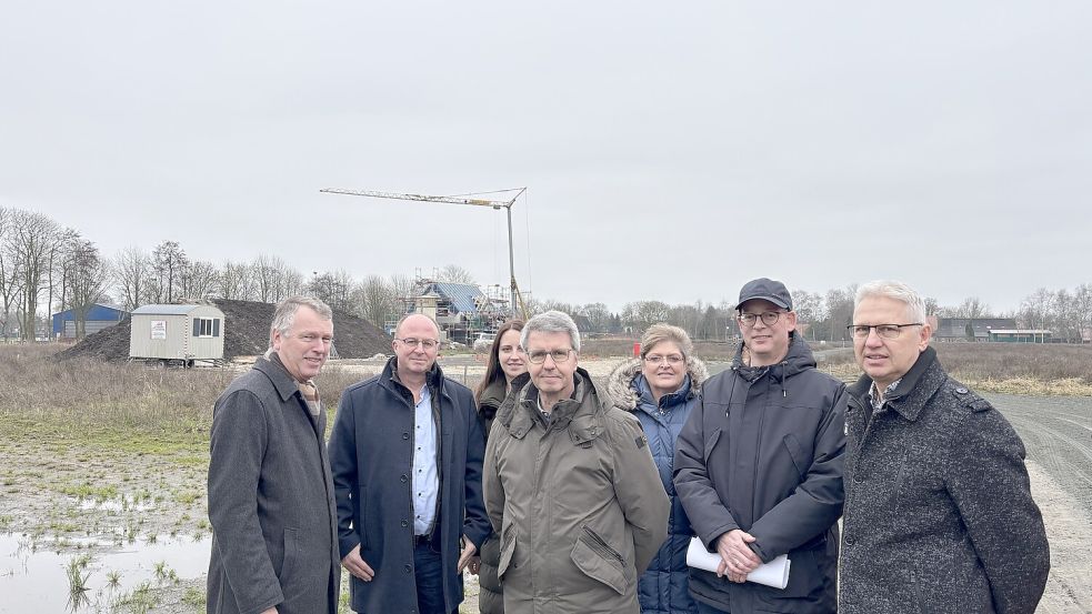 Auch das Neubaugebiet in Riepe war Ziel der Rundfahrt beim Jahrespressegespräch mit der Ihlower Verwaltungsspitze. Foto: Karin Böhmer