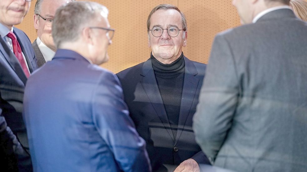 Verteidigungsminister Boris Pistorius (SPD) im Kabinett Foto: Kay Nietfeld/dpa