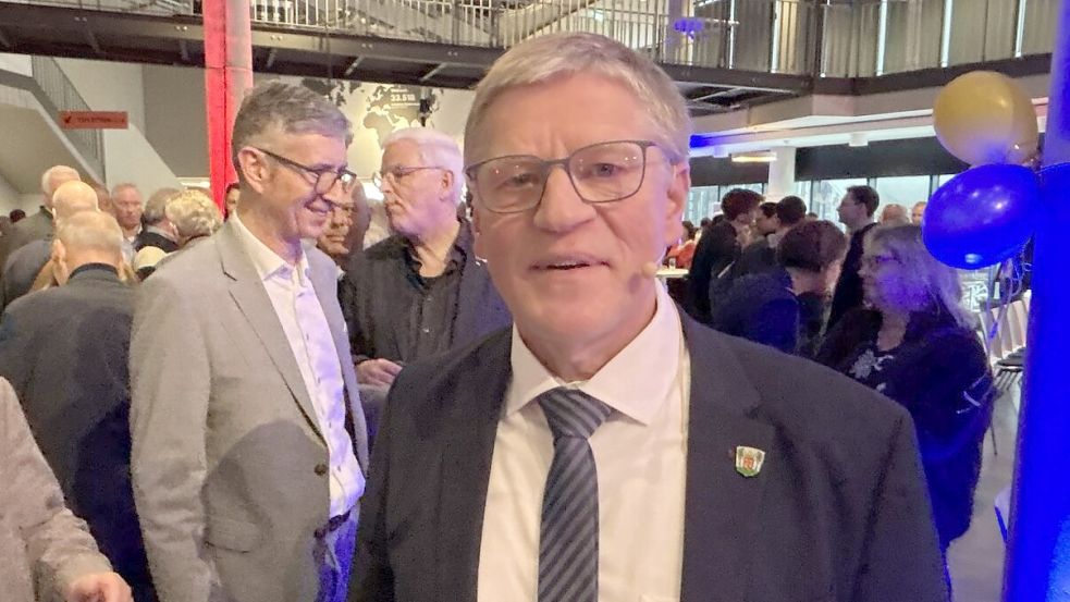 Beim Neujahrsempfang der Stadt Aurich im EEZ kündigte Horst Feddermann an, nicht erneut als Bürgermeister kandidieren zu wollen. Foto: Lasse Paulsen