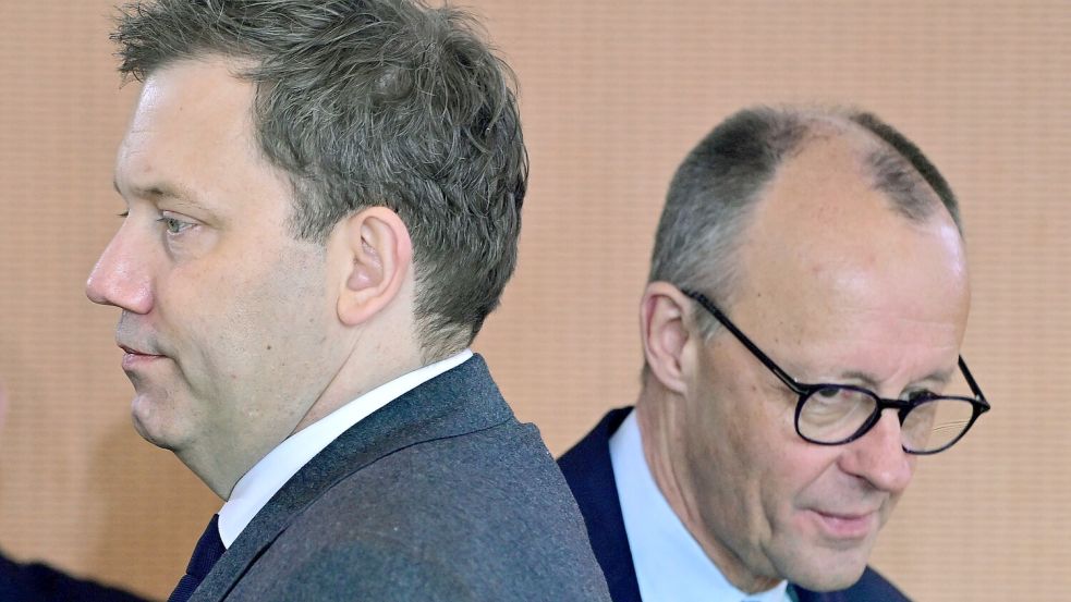 Gehen Sie gemeinsam in eine Richtung? Bei den Fraktionsklausuren von SPD und Union wurden zum Auftakt des neuen Jahres wieder grundsätzliche Differenzen offenkundig. Foto: AFP/JOHN MACDOUGALL