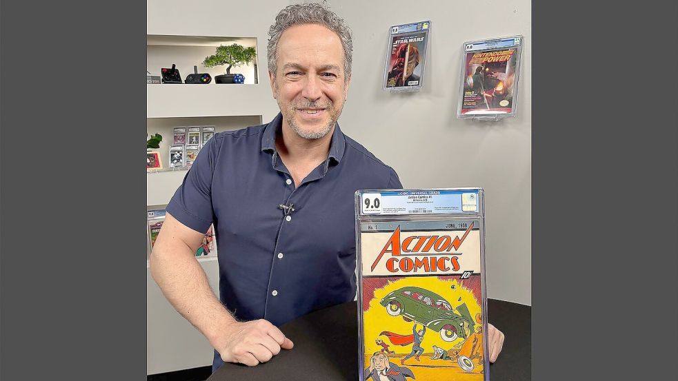 Das jetzt verkaufte Comic sei ein seltenes Exemplar und dazu in einem sehr guten Zustand, teilte Vincent Zurzolo, Präsident von Metropolis Collectibles/ComicConnect, mit. Foto: Andrew Wilson/Metropolis Collect