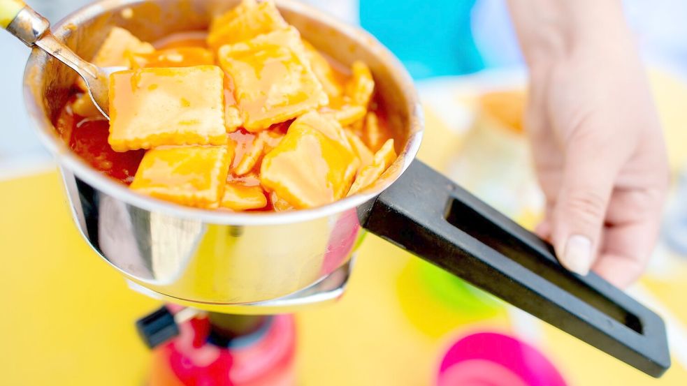 Ein einfacher Campingkocher reicht notfalls bei Stromausfall für warmen Tee und etwas Warmes zum Essen. (Archivfoto) Foto: Hauke-Christian Dittrich