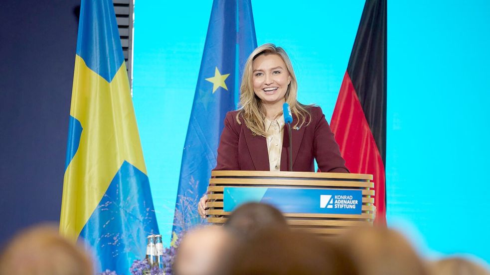 Ebba Busch, stellvertretende Ministerpräsidentin von Schweden, findet für manche X-Nutzer deutliche Worte. (Archivbild) Foto: Jörg Carstensen