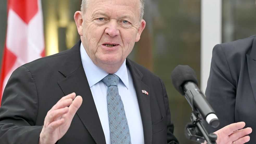 Spricht nach einem Treffen mit den USA von fundamentalen Meinungsverschiedenheiten zwischen den Parteien: der dänische Außenminister Lars Løkke Rasmussen. Foto: John McDonnell/AP/dpa