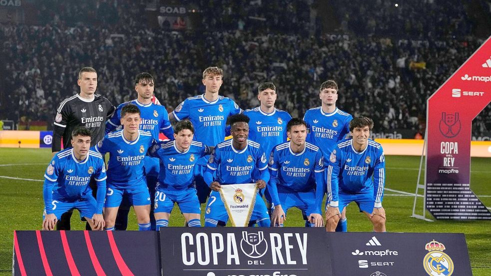 Die Real-Madrid-Bezwinger von Albacete Balompié. Foto: Jose Breton/AP/dpa