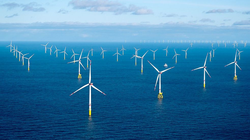 Wenn der Wind an der Nordsee nicht weht, wird weniger Strom aus Windkraft gewonnen. (Archivbild) Foto: Sina Schuldt