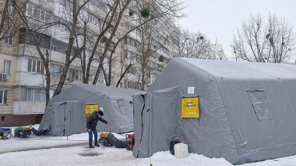 Russland schießt weiter auf die Ukraine. Auch auf Kiew. (Archivbild) Foto: Efrem Lukatsky/AP/dpa