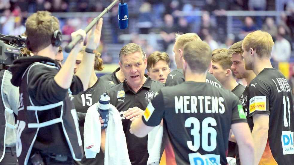 Stand enorm unter Druck: Bundestrainer Alfred Gislason. Foto: Sina Schuldt