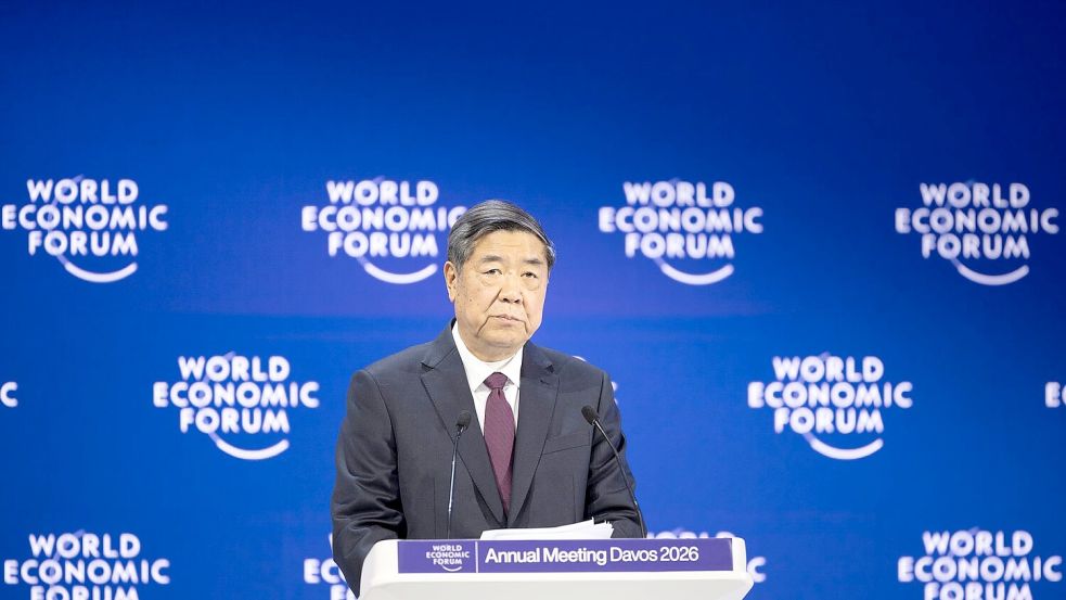 China hatte seinen Vize-Ministerpräsidenten zu dem jährlichen Treffen in Davos geschickt. Foto: Gian Ehrenzeller